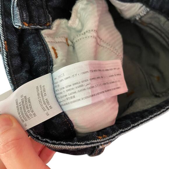 Hollister 25 x 33 Curvy Jeans Ultra High Rise Dad Jean Dark Blue Vtg Stretch - Picture 3 of 9